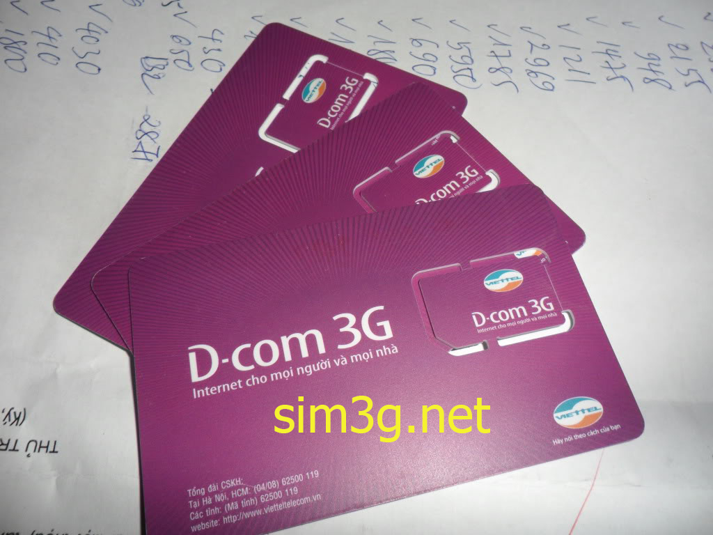 Sim 3g Viettel giá rẻ nhất toàn thị trường Hà Nội
