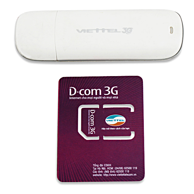 Sim 3G Viettel Dcom giá tốt, mỗi tháng cộng ngay 5Gb trong 12 tháng