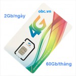 Sim 3G 4G OBC Viettel 60Gb/tháng tốc độ cao, dùng trọn gói 14 tháng