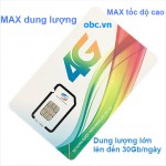 Sim 3G 4G Viettel OBC dung lượng khủng, MAX tốc độ cao